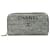 Chanel Grey Tweed Deauville Continental Portemonnaie Grau Tuch  ref.1202735
