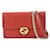 Portafoglio Gucci su catena Rosso Pelle  ref.1206117