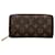 Louis Vuitton Portefeuille zippy Brown Cloth  ref.1206496