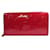 Portafoglio Zippy Louis Vuitton Rosso Pelle verniciata  ref.1206534