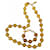 DOLCE & GABBANA parure collier et bracelet en acier doré boule or miel  ref.1206819