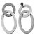 Raffinati orecchini DOLCE & GABBANA acciaio modello Wisp DJ0823 Argento