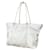 Tote PRADA Shoulder Bag Nylon White - Tessuto monogram logo. Cream Eggshell Synthetic  ref.1206827