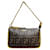 Baguette-Tasche mit Toile-End-Monogramm und Logo von Fendi Zucca. Braun Gelb Hellbraun Dunkelbraun Leder  ref.1206841