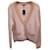 Maje Mission Pailletten-Cardigan mit V-Ausschnitt aus rosafarbener Wollmischung Pink Wolle  ref.1206851