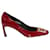 Roger Vivier Trompette 70 Metal Buckle Pumps in Red Patent Leather  ref.1206863