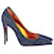 Christian Louboutin Kate 100 Pointed-Toe Pumps in Blue Denim  ref.1206866