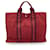 Hermès Hermes Paris Vintage rote Leinwand Baumwolle Fourre Tout MM Bag Tote  ref.1206871