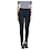 Victoria Beckham Calças de alfaiataria pretas com pernas justas - tamanho UK 12 Preto Viscose  ref.1206995