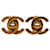 Boucles d'oreilles à clip Chanel Gold CC Turn Lock Métal Plaqué or Doré  ref.1207045