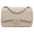 Chanel Braune klassische Jumbo-Tasche aus Lammleder mit Einzelklappe Beige  ref.1207120