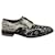 Givenchy Black & White Two-Tone Floral Lace Derby Leather  ref.1207195