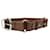 Erdem Cintura in pelle decorata con anelli marroni Marrone  ref.1207201