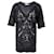 Autre Marque Top de camiseta con estampado transparente Negro Algodón  ref.1207211