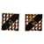 Dior Boutons de manchette carrés à logo Métal Doré  ref.1207240