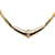 Dior Rhinestone Chain Necklace Golden Metal  ref.1207241