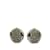 Dior – Runde Ohrclips mit Kristallen – Metallohrringe in gutem Zustand Silber  ref.1207257