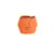 Hermès cinturino in pelle a catena Arancione  ref.1207373