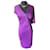 Emanuel Ungaro Beautiful and particular size purple UNGARO dress 42 Italian. Dark purple  ref.1207539