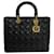 Dior Lady Dior Negro Cuero  ref.1207676