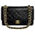 Classique Chanel Double Flap Cuir Noir  ref.1207704