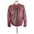 Philipp Plein Burgundy jacket Dark red Exotic leather  ref.1207875