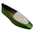 Autre Marque Pedro Garcia Bamboo Satin Tamer Loafers Green Cloth  ref.1207897