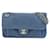 Timeless Chanel flap bag Blue Leather  ref.1207965