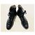 Chanel VENDIMIA 1993 ¡Botas de combate raras! Negro - vista 7