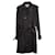 Trench-coat à boutonnage doublé Burberry en coton noir  ref.1208101