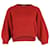 Brunello Cucinelli Maglione in maglia a coste in lana rossa Rosso  ref.1208196