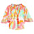 Emilio Pucci Off-the-Shoulder Top in Multicolor Cotton Multiple colors  ref.1208210