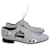 Zapatos Oxford con cordones y lunares Marni en cuero blanco y plateado  ref.1208215