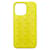 Bottega Veneta Capa de silicone Intrecciato para iPhone 13pró Amarelo Plástico  ref.1208242