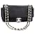 Chanel black 2013 Sac porté épaule en chaîne à chevrons Cuir d'agneau Noir  ref.1208401