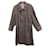 vintage Burberry coat size 50 Dark brown Tweed  ref.1208409