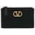 Porta-cartões Valentino em couro preto Bezerro-como bezerro  ref.1208446