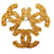 Broche Chanel Oro Triple CC Dorado Metal Chapado en oro  ref.1208473