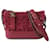 Chanel Red Small Tweed Gabrielle Hobo Leather Pony-style calfskin Cloth  ref.1208517