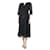 Ba&Sh Vestido negro estampado tonal - talla UK 8 Viscosa  ref.1208534