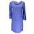 Autre Marque Vestido em crepe manga comprida azul Emporio Armani Viscose  ref.1208629