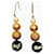DOLCE & GABBANA earrings with white black gold pearls Golden Steel  ref.1208638