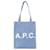 Apc Bolsa Lou Shopper - A.P.C. - Algodão - Azul Claro  ref.1208689