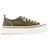 Ami bas 1980 Baskets - AMI Paris - Coton - Olive Foncé Vert  ref.1208725