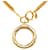 Collana con pendente con lente d'ingrandimento a catena foderata in oro placcato oro Chanel D'oro Metallo Placcato in oro  ref.1208766