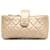 Bolsa porta-telefone Chanel Gold acolchoada CC O-Phone Dourado Couro  ref.1208773