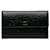 Chanel Black Camellia Leather Wallet  ref.1208839