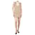 Gucci Vestido crema sin mangas con estampado de cadenas - talla UK 8 Crudo  ref.1208858