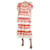 Autre Marque Red printed dress - size UK 12 Cotton  ref.1208865