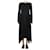 Joseph Black asymmetric pleated midi dress - size UK 10 Polyester  ref.1208884